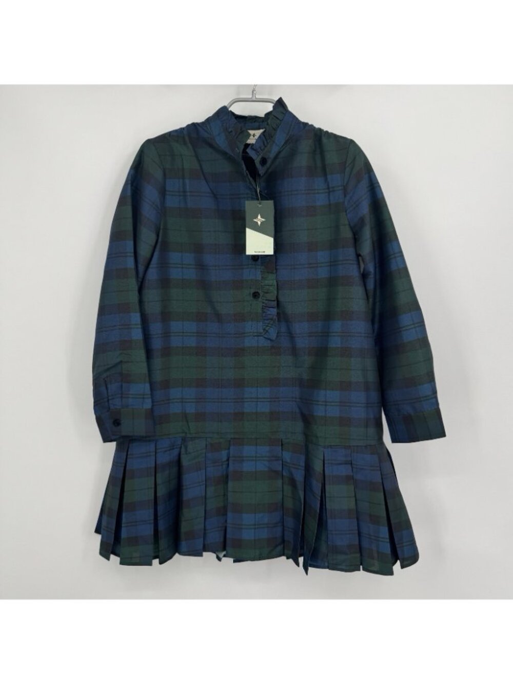 Tuckernuck Blackwatch Plaid Tate Dress size S Small Long Sleeve Mini - Picture 2 of 7
